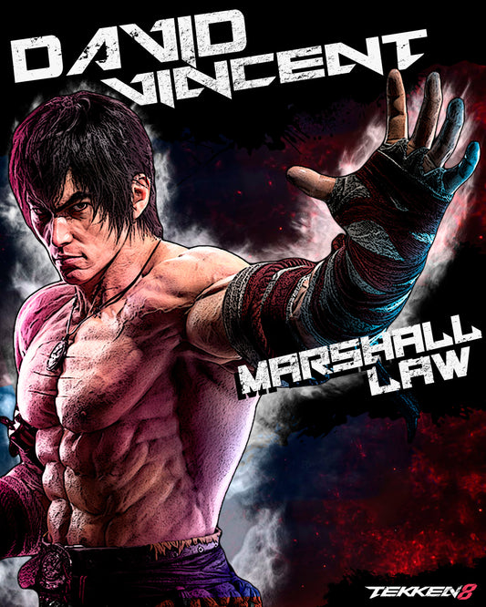 Signed on Video! TEKKEN 8 Marshall Law Print!