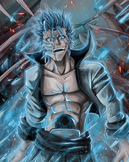 Signed on Video! Grimmjow Neon 11 x 17 Poster